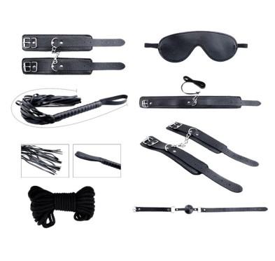 Secret Desires Black BDSM Kit 8pcs